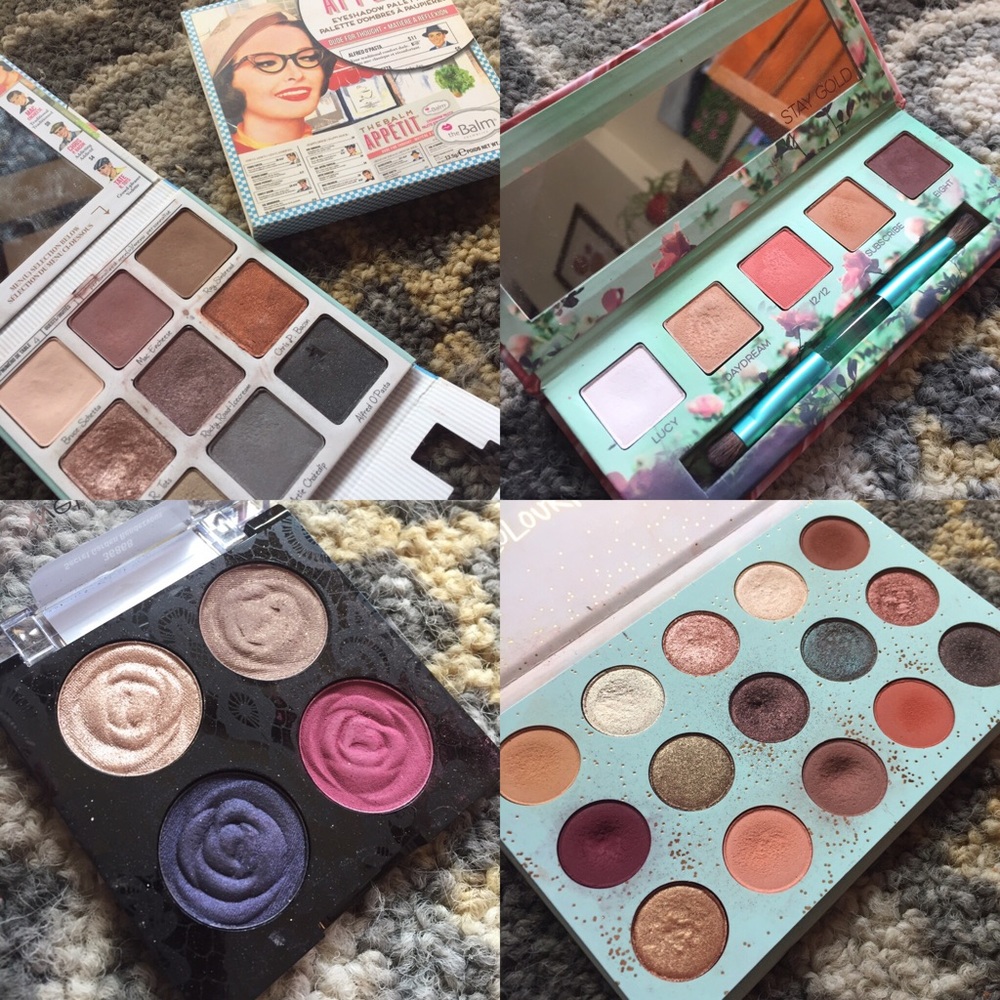Bundle of 4 Assorted Brand Used Eyeshadow Palettes